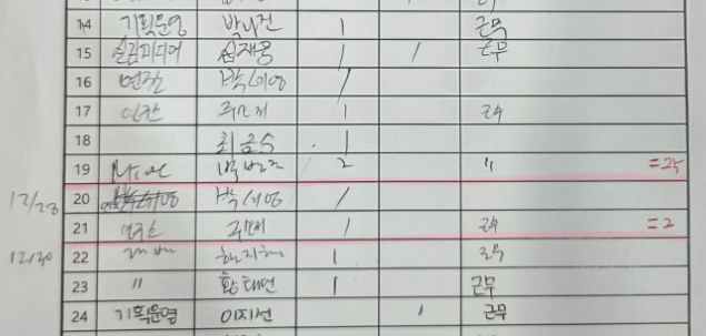 기존 수기 입력